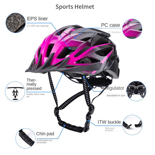 Bicycle Helmet Integrated Cycling Helmet Road Bike Mountain Bike Adult Ultra-light Bicycle Helmet