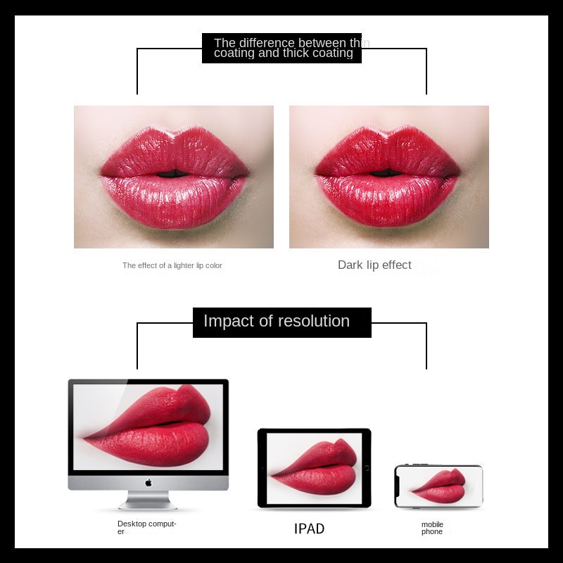 Image Beauty Color Overflowing Silky Lipstick Non-Fading Non-Stick Cup Gentle Lip Gloss Beauty Personal Care