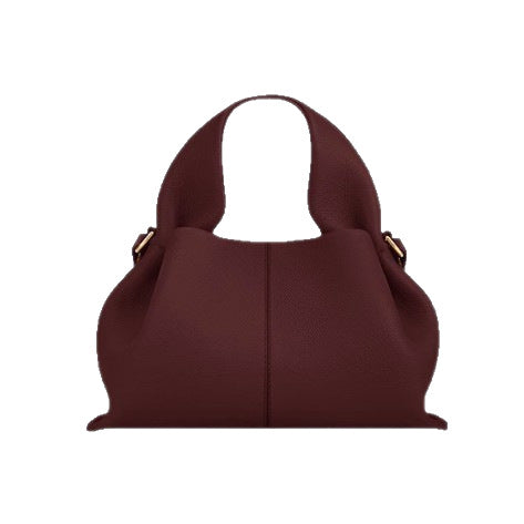 Polene Cloud Bag, Genuine Leather, Niche Crossbody Dumpling Bag, Versatile Handbag, Shoulder Bag