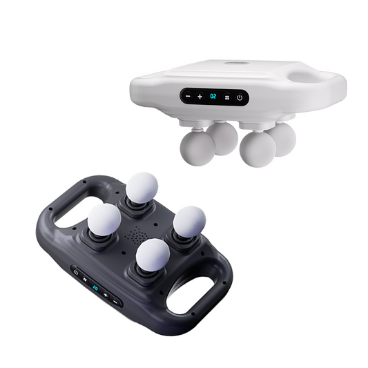 New Arrival 4 Heads Handheld Body Back Vibration Massager